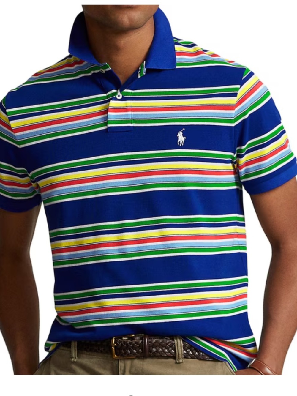 Polo Ralph Lauren Men's Striped Classic Fit Polo Shirt Small